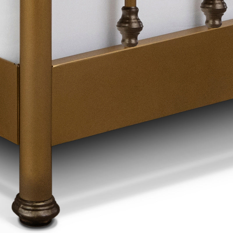 Artem Iron Bed 1300 Wesley Allen Queen CBMPF Aged Brass Finish Matriae