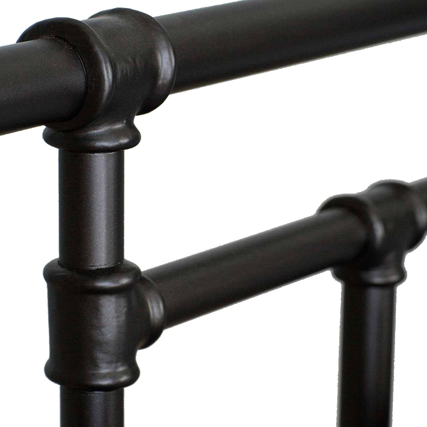 Blake Iron Bed 1094 Wesley Allen Black Suede Finish Matriae