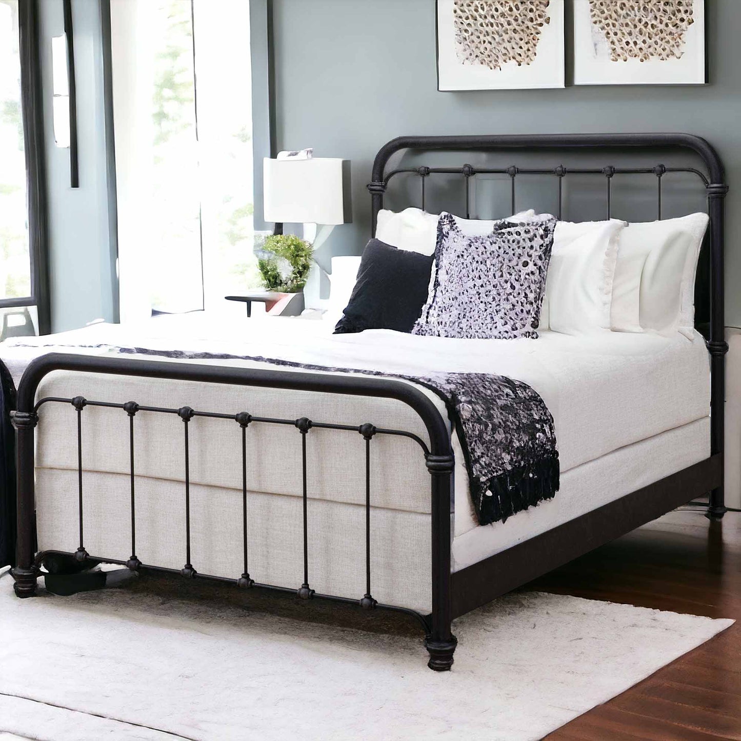 Matriae's Braden Iron Bed 1001 Wesley Allen Aged Iron Finish Queen Size Wrought Iron Bed Interior Design