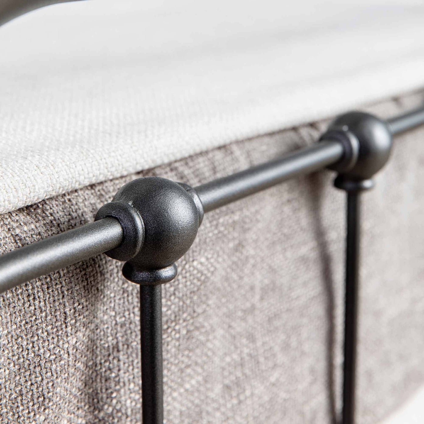 Braden Iron Bed 1001 Wesley Allen Pewter Finish Matriae