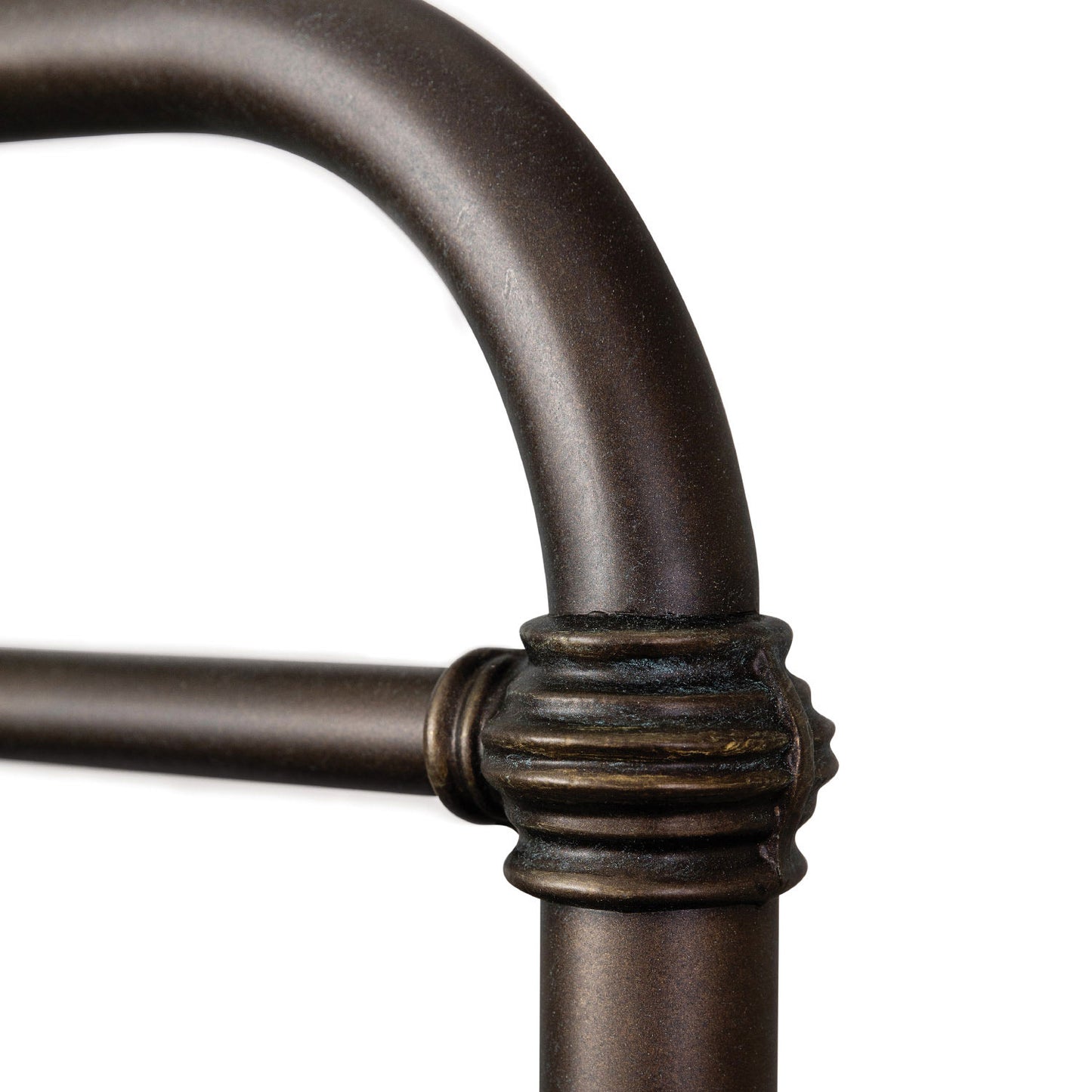 Laredo Iron Bed Wesley Allen 7040 Queen CBMPF Aged Bronze Finish Footboard Matriae