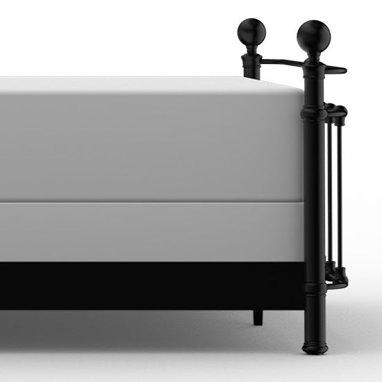 Latif Iron Bed 1054 Wesley Allen Queen CBMPF Matte Black Finish Matriae