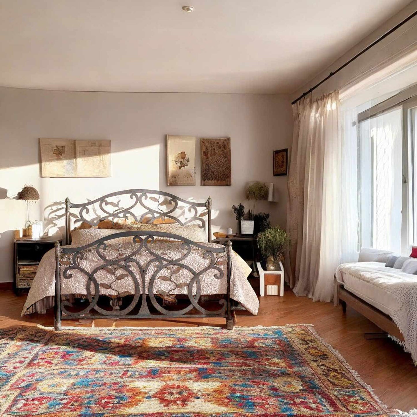Laurel Iron Bed 1364 Wesley Allen Queen CBMPF Matriae