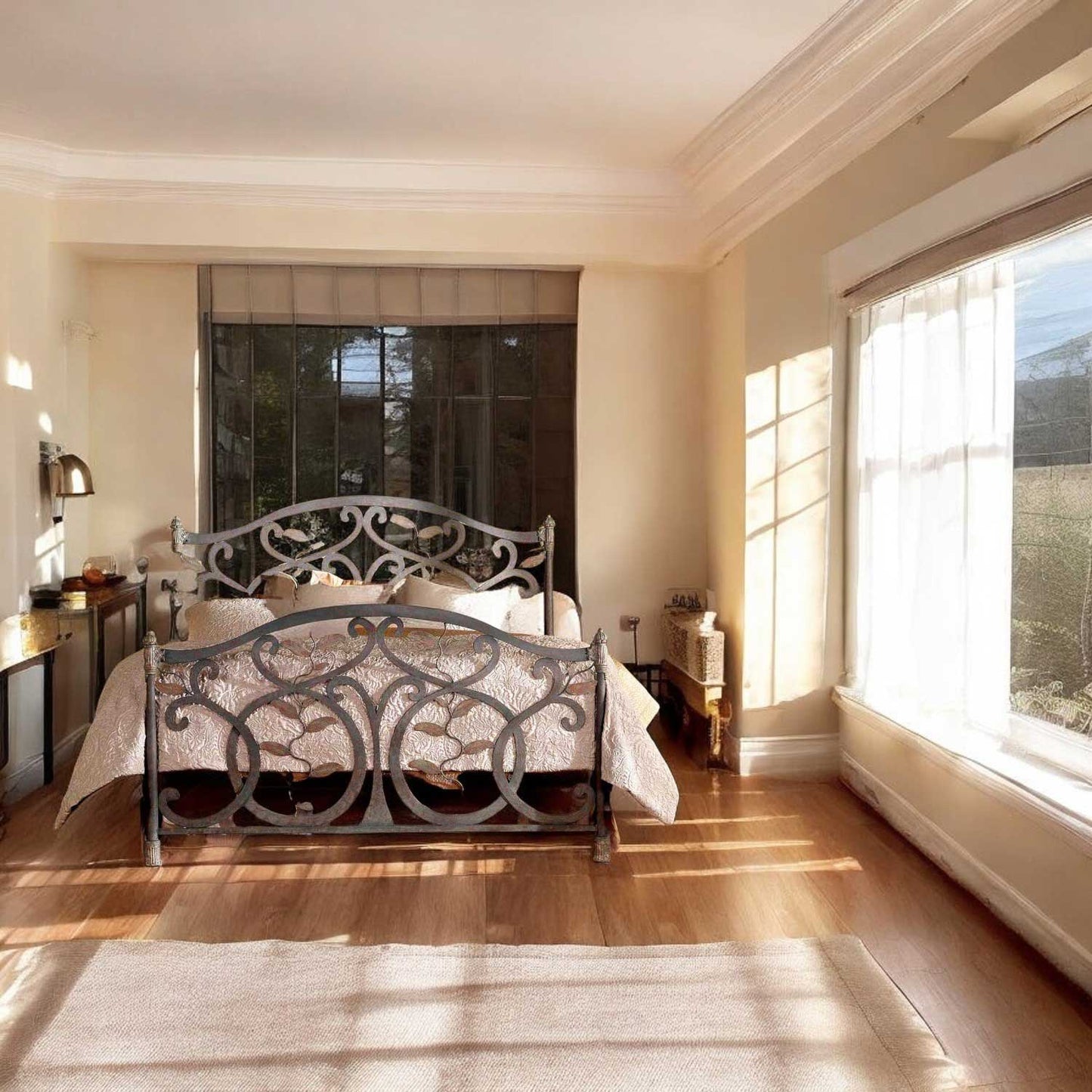 Laurel Iron Bed 1364 Wesley Allen Queen CBMPF Matriae