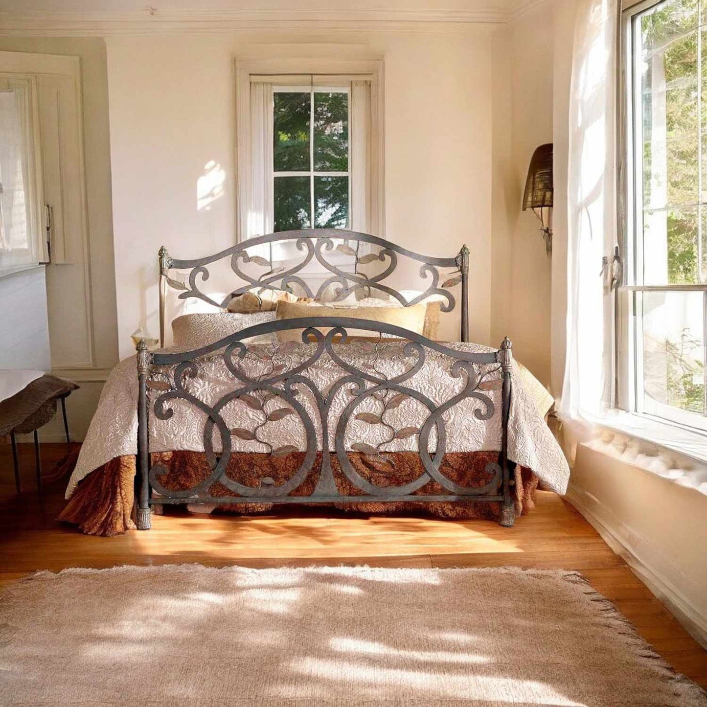 Laurel Iron Bed 1364 Wesley Allen Queen CBMPF Matriae