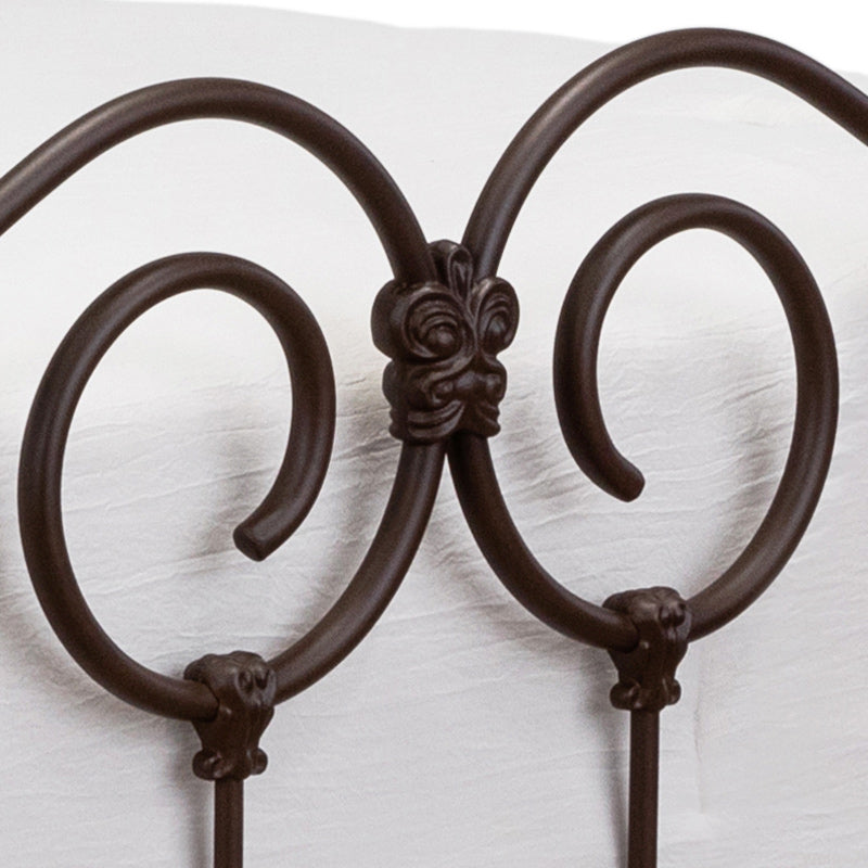 Olympia Iron Bed 7165 Wesley Allen Queen CBMPF Natural Rust Finish Matriae