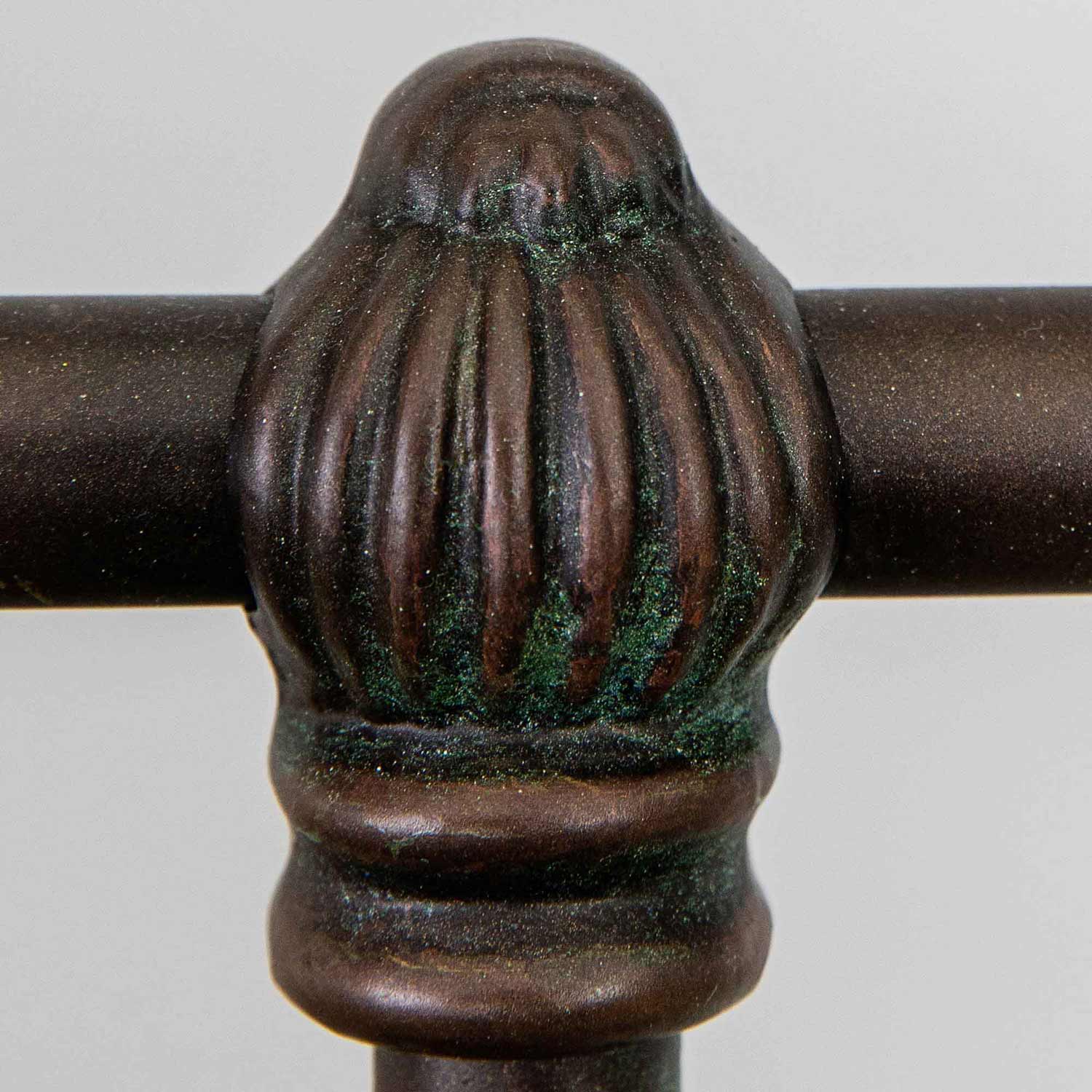 Quati Iron Headboard Metal Surround Bed 1046MS Wesley Allen Queen Old Copper Finish Matriae