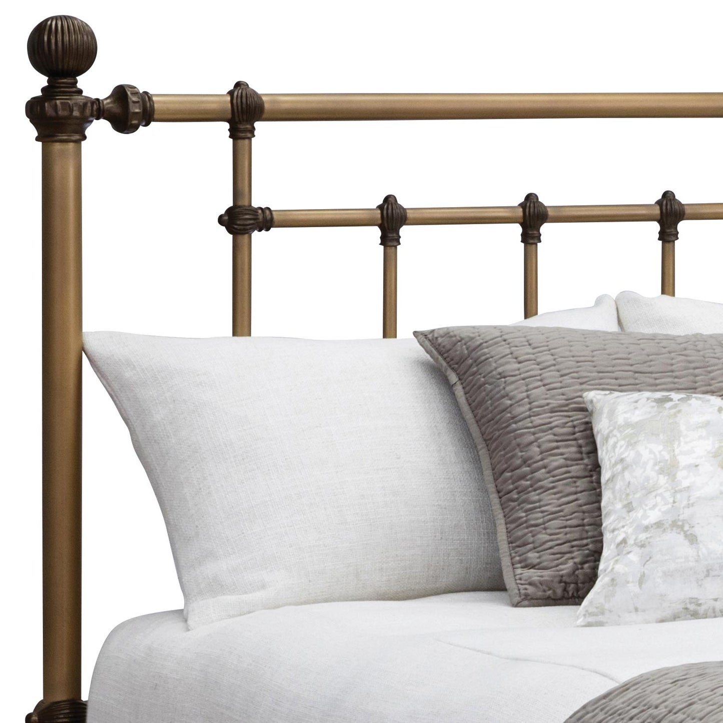 Revere Iron Bed 1315 Wesley Allen Queen CBMPF Aged Brass Finish Matriae