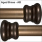 Aged Brass AB Powder Coating Finish Wesley Allen Matriae