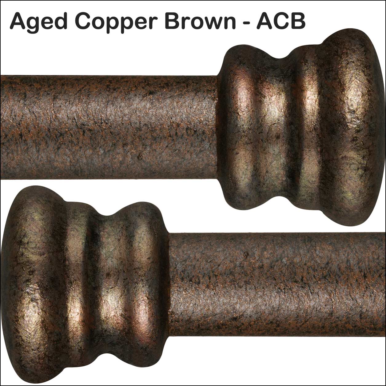 Aged Copper Brown ACB Powder Coating Finish Wesley Allen Matriae