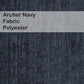 Archer Navy Fabric Upholstery Polyester Furniture Beds Barstools Chairs Benches Wesley Allen Matriae