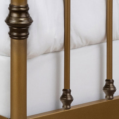 Artem Iron Bed 1300 Wesley Allen Queen CBMPF Aged Brass Finish Matriae