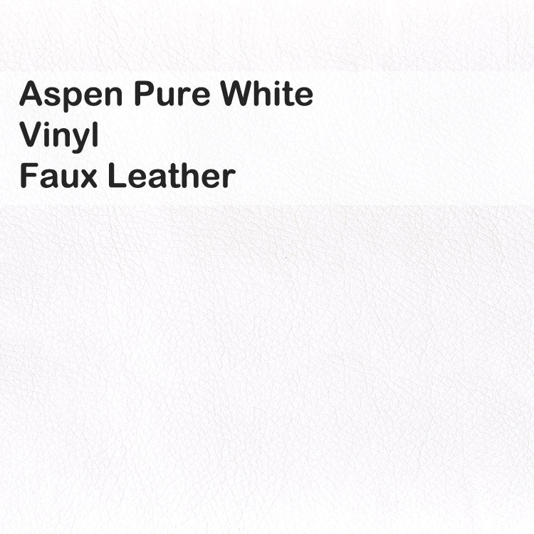 Aspen Pure White Vinyl Upholstery Furniture Beds Barstools Chairs Benches Wesley Allen Matriae