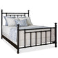 Blake Iron Bed 1094 Wesley Allen Queen CBMPF Black Suede Finish Matriae