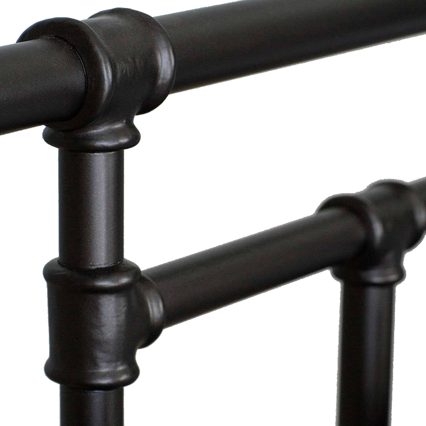Blake Iron Bed 1094 Wesley Allen Black Suede Finish Matriae