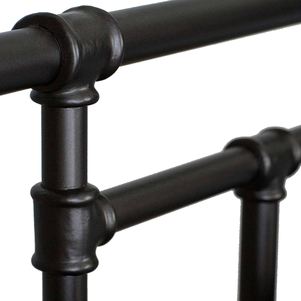 Blake Iron Bed 1094 Wesley Allen Black Suede Finish Matriae