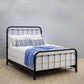 Braden Iron Bed 1001 Wesley Allen Queen CBMPF Aged Iron Finish Bedroom Matriae