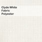 Clyde White Fabric Upholstery Polyester Furniture Beds Barstools Chairs Benches Wesley Allen Matriae