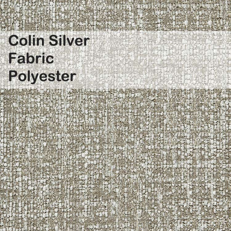 Colin Silver Fabric Upholstery Polyester Furniture Beds Barstools Chairs Benches Wesley Allen Matriae