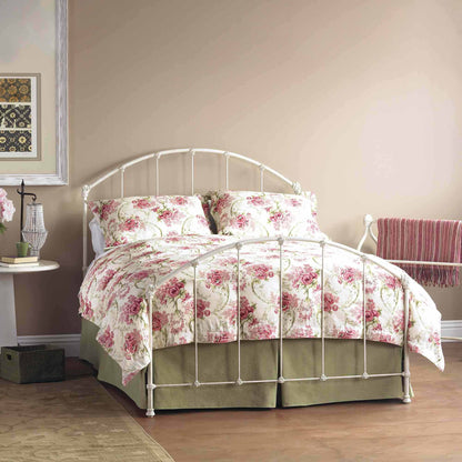 Coventry Iron Bed 7160 Wesley Allen Queen CBMPF Rustic Ivory Finish Matriae
