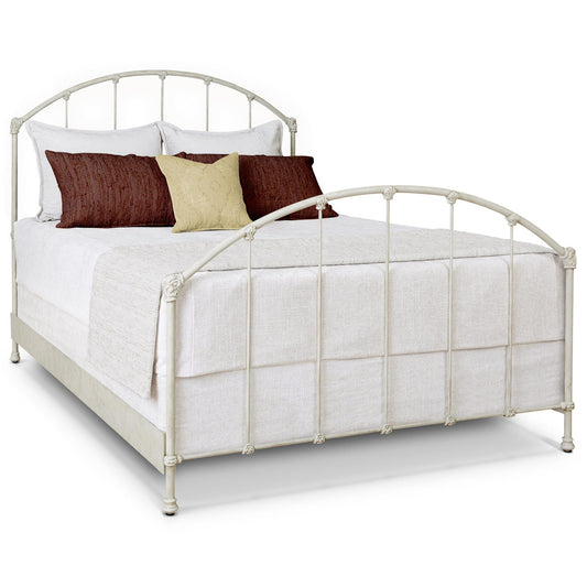 Coventry Iron Bed 7160 Wesley Allen Queen CBMPF Rustic Ivory Finish Matriae