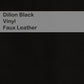 Dillon Black Vinyl Upholstery Furniture Beds Barstools Chairs Benches Wesley Allen Matriae