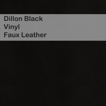 Dillon Black Vinyl Upholstery Furniture Beds Barstools Chairs Benches Wesley Allen Matriae