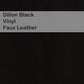 Dillon Black Vinyl Upholstery Furniture Beds Barstools Chairs Benches Wesley Allen Matriae
