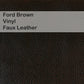 Ford Brown Vinyl Upholstery Furniture Beds Barstools Chairs Benches Wesley Allen Matriae