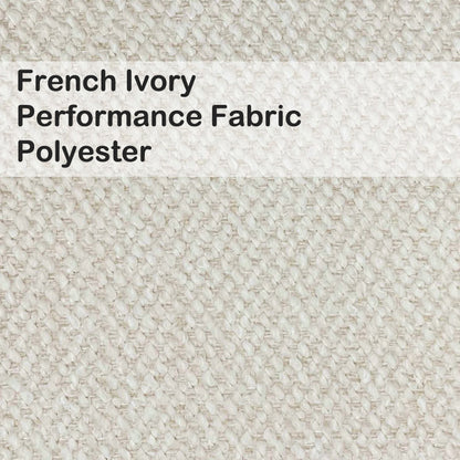 French Ivory Performance Fabric Upholstery Polyester Furniture Beds Barstools Chairs Benches Wesley Allen Matriae