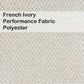 French Ivory Performance Fabric Upholstery Polyester Furniture Beds Barstools Chairs Benches Wesley Allen Matriae