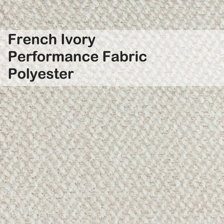 French Ivory Performance Fabric Upholstery Polyester Furniture Beds Barstools Chairs Benches Wesley Allen Matriae