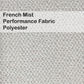 French Mist Performance Fabric Upholstery Polyester Furniture Beds Barstools Chairs Benches Wesley Allen Matriae