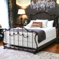 Hamilton Iron Bed 1052 Wesley allen Queen  CBMPF Aged Rust Finish Matriae Luxury Bedroom