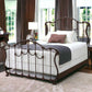 Hamilton Iron Bed 1052 Wesley allen Queen  CBMPF Aged Rust Finish Matriae Luxury Bedroom