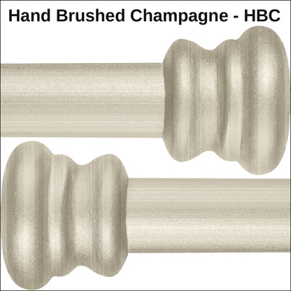 Hand Brushed Champagne HBC Iron Finish Sample Swatch for Matriae Iron Beds by Wesley Allen