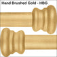 Hand Brushed Gold HBC Iron Finish Sample Swatch for Matriae Iron Beds by Wesley Allen