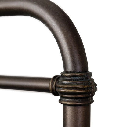 Laredo Iron Bed Wesley Allen 7040 Queen CBMPF Aged Bronze Finish Footboard Matriae