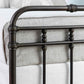 Laredo Iron Bed Wesley Allen 7040 Queen CBMPF Aged Bronze Finish Footboard Matriae