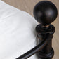 Latif Iron Bed 1054 Wesley Allen Queen CBMPF Aged Gold Finish Matriae