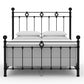 Latif Iron Bed 1054 Wesley Allen Queen CBMPF Matte Black Finish Matriae