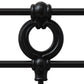 Latif Iron Bed 1054 Wesley Allen Matte Black Finish Medallion Matriae