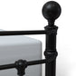 Latif Iron Bed 1054 Wesley Allen Queen CBMPF Matte Black Finish Matriae