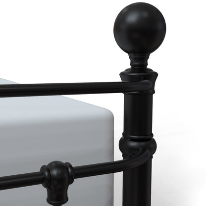 Latif Iron Bed 1054 Wesley Allen Queen CBMPF Matte Black Finish Matriae
