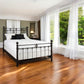 Latif Iron Bed 1054 Wesley Allen Queen CBMPF Aged Gold Finish Matriae