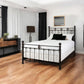 Latif Iron Bed 1054 Wesley Allen Queen CBMPF Aged Gold Finish Matriae