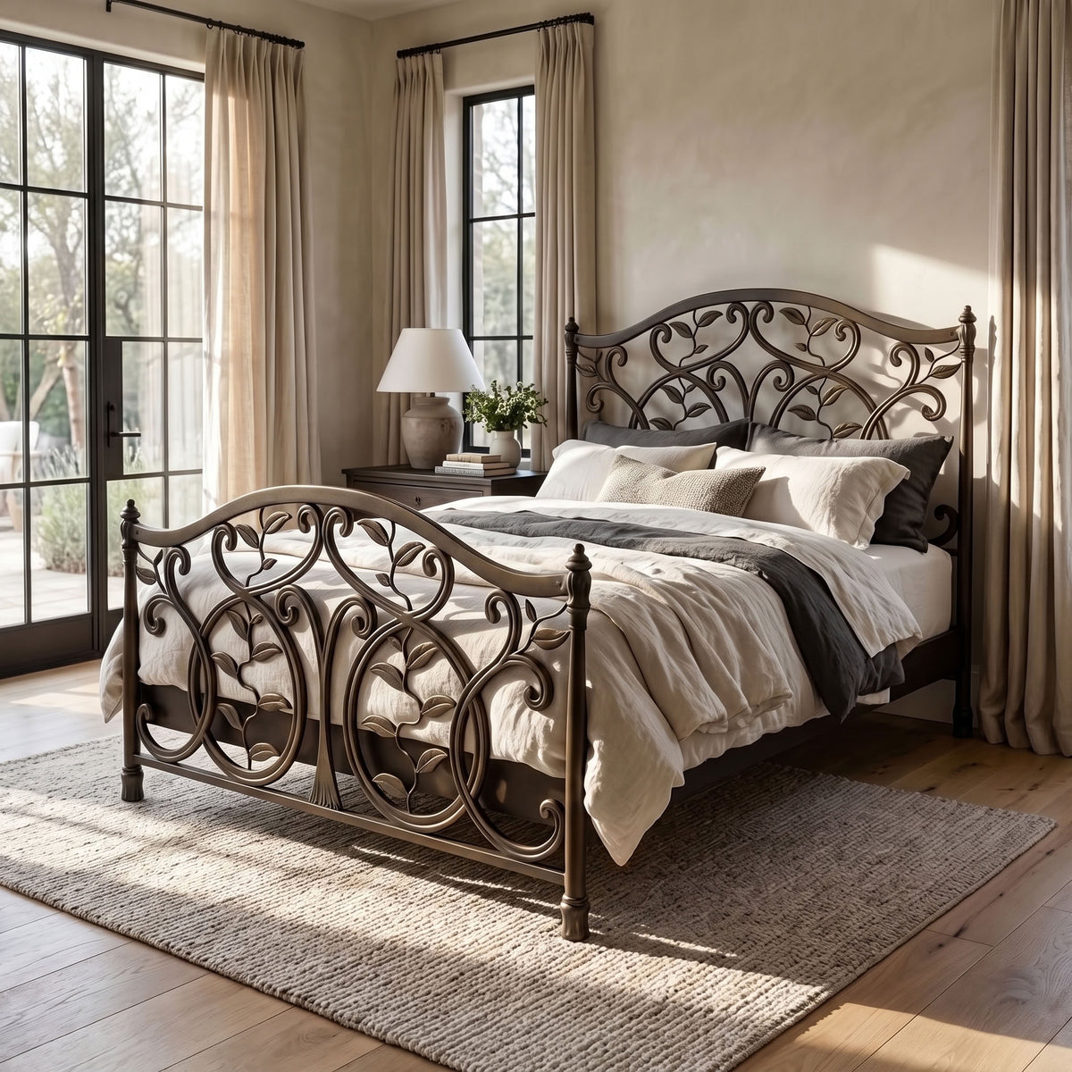 Laurel Iron Bed