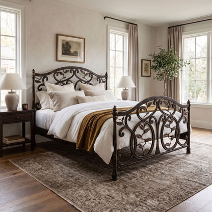 Laurel Iron Bed