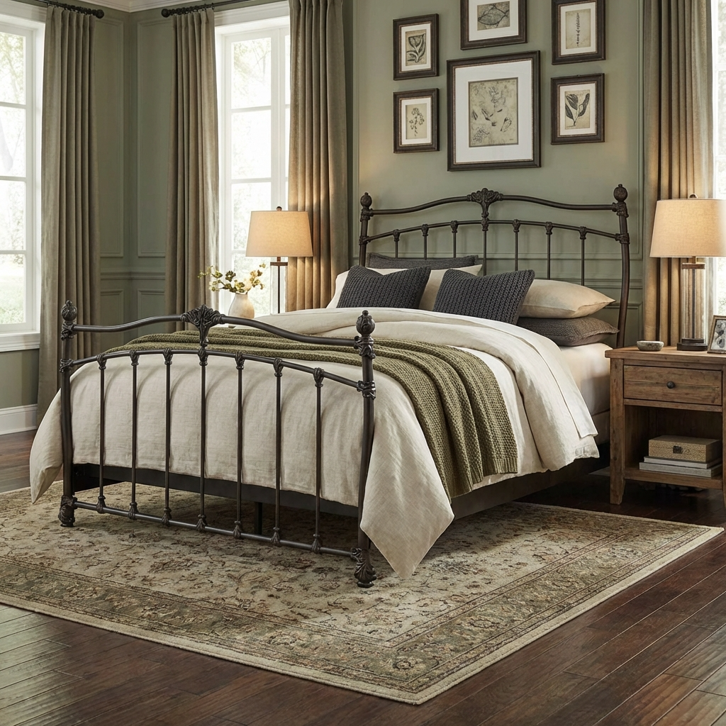 Merrick Iron Bed by Wesley Allen