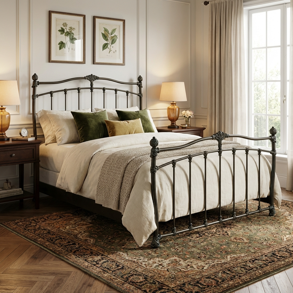 Merrick Iron Bed by Wesley Allen